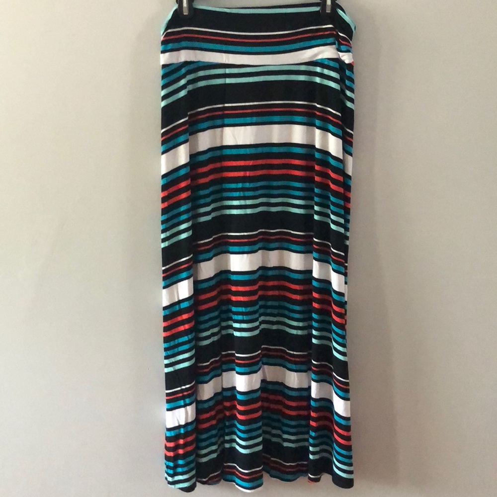 Multicolored maxi skirt, size XL